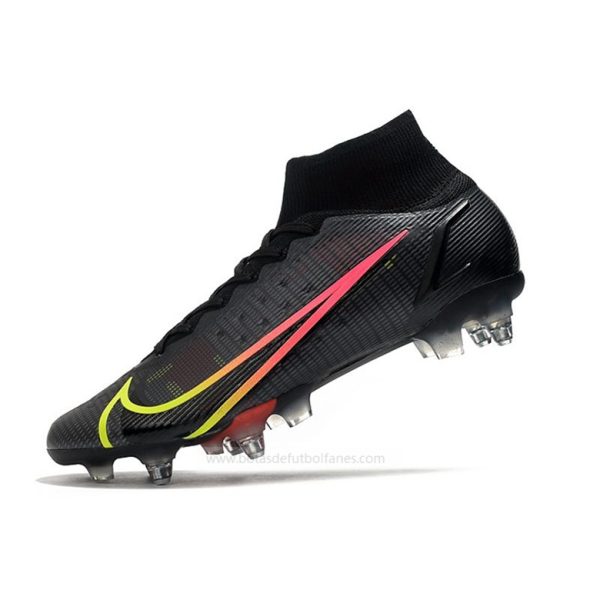 Nike Mercurial Superfly Elite SG PRO AC Negro x Prisma Negro Amarillo Rojo